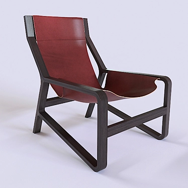 Elegant Toro Lounge Chair 3D model image 1 