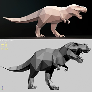 Realistic Full-Size T-Rex Model 3D model image 1 