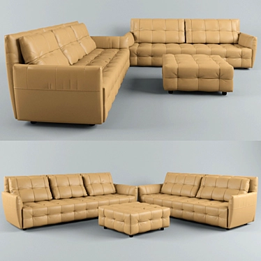 Poltrona Frau DUVET Sofa 3D model image 1 