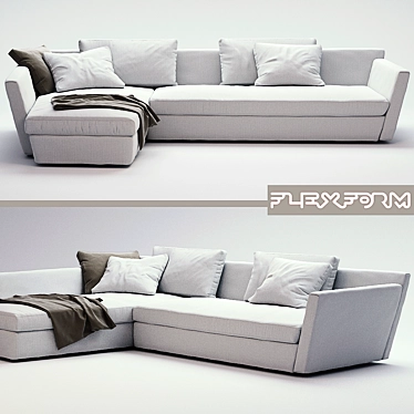 Adagio Corner Sofa: Designer Daniel Libeskind 3D model image 1 