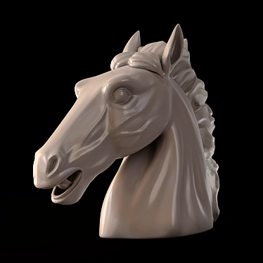 Elegant Equestrian Wall Decor 3D model image 1 