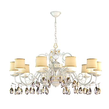 Chandelier Masiero Classica Allure 10 P13 / DAM / 12 / GD-CREAM Cut crystal