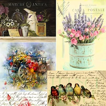 Vintage Provence Textures: 210 Images for Art & Décor 3D model image 1 