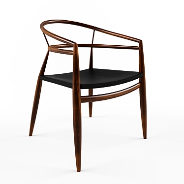 Parisian Chic: Sag Harbour Chair 3D model image 1 