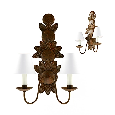 Vaughan WLA86 Wall Lights: Elegant Lighting with a Touch of British Charm 3D model image 1 