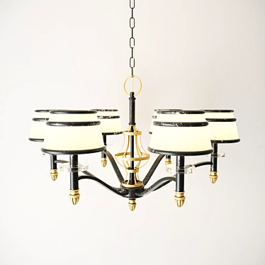 Elegant Helena Chandelier 3D model image 1 