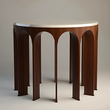 Baker Arcade Center Side Table 3D model image 1 