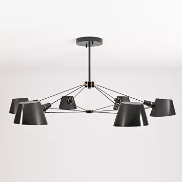 Elegant Favourite Eimer 512 Chandelier 3D model image 1 