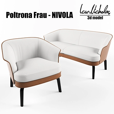 Poltrona Frau Nivola - Elegantly Refined Comfort 3D model image 1 