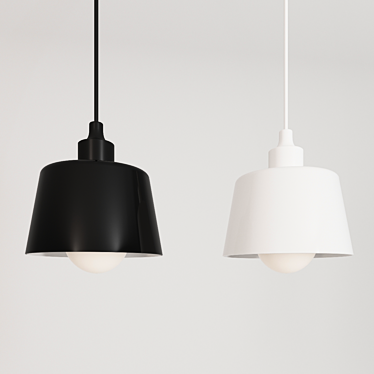 Elegant Suspension Lamp: Favourite 1680-1P 3D model image 1 