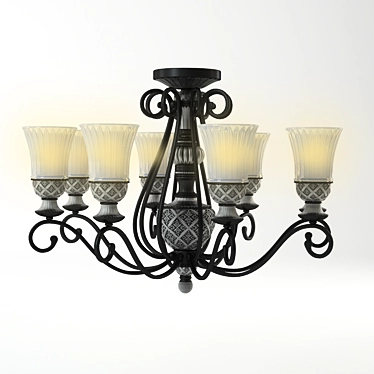 Luxury Versace Chandelier: Elegant & Glamorous 3D model image 1 