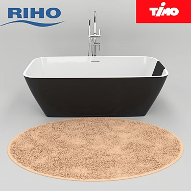 Ultimate Spa Experience: Riho Malaga Bath & Timo Saona Mixer 3D model image 1 