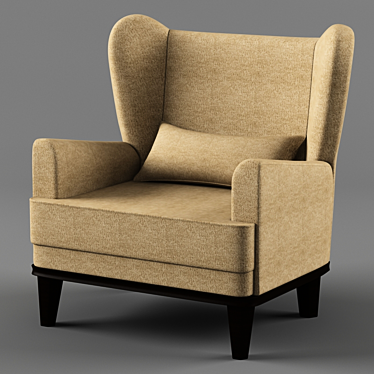 Angstrom Classic Brown Chair 3D model image 1 