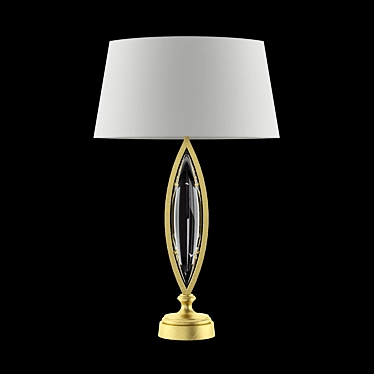 Marquise Table Lamp: Gold Finish 3D model image 1 