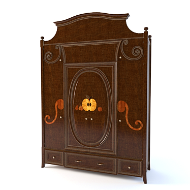 Elegant Fruit Cabinet - Perfect for Storing Fresh Produce! 3D model image 1 