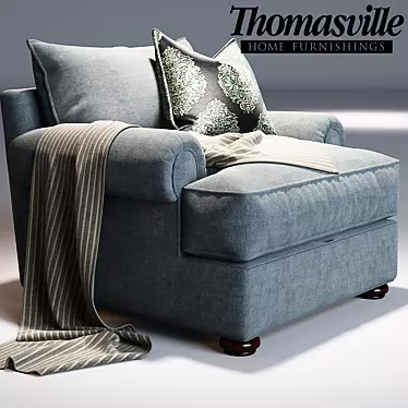 Elegant Portofino Armchair by Thomasville 3D model image 1 