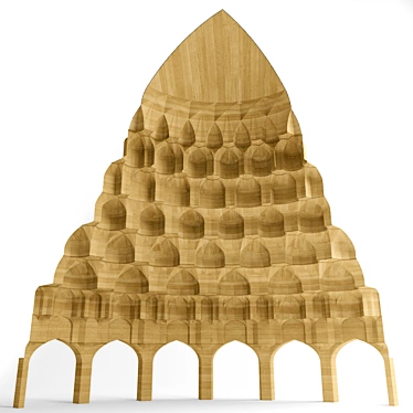 Muqarnas Dome Quarter 3D model image 1 