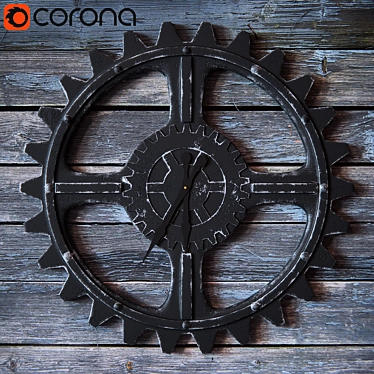 Industrial Loft Inspired Cogwheel 3D model image 1 