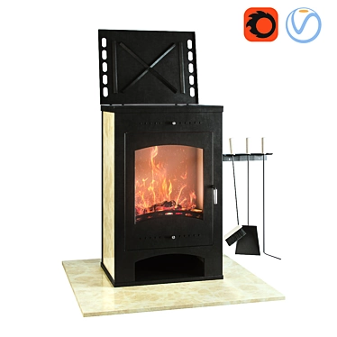 VARTA AQUA Stove: Versatile and Stylish 3D model image 1 