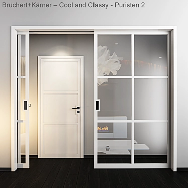 Elegant Puristen 2 Doors 3D model image 1 