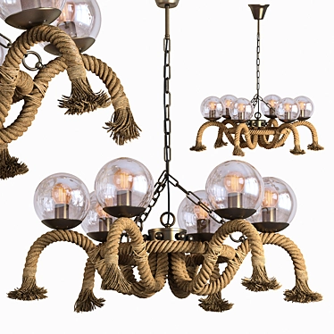 Industrial Vintage Hanging Lamp 3D model image 1 