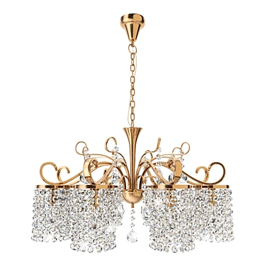 Elegant Crystal Chandelier 3D model image 1 