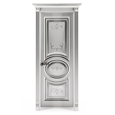 Elegant NeoClassic Door 3D model image 1 