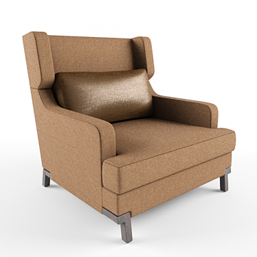 Cozy Lounge Armchair 3D model image 1 