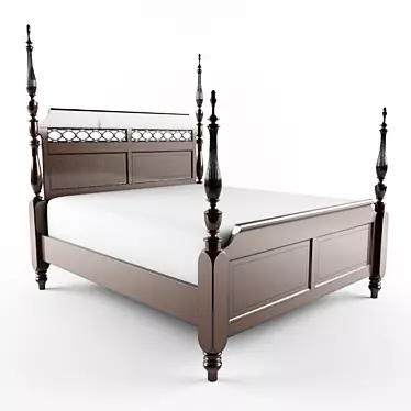 Royalty Rest: Master King Bed 3D model image 1 