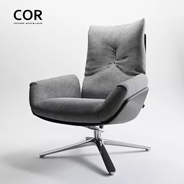 Elegant Cordia Lounge Chair 3D model image 1 