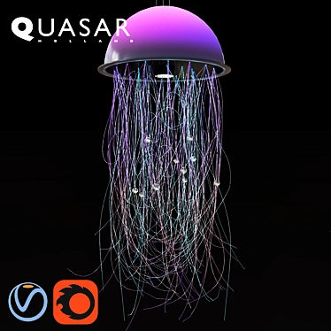 Quazar Medusa Pendant Light 3D model image 1 