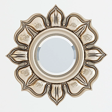 Elegant Martini Metal Mirror 3D model image 1 