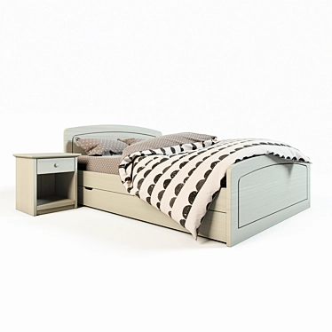 Scandola Kids Bed: Nuovo Mondo 3D model image 1 