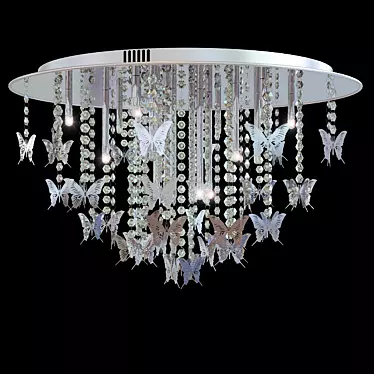 Elegant Chrome Chandelier - Carmen 3D model image 1 