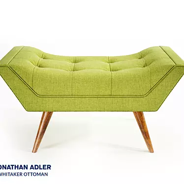 Whitaker Ottoman by Jonathan Adler 3D model image 1 