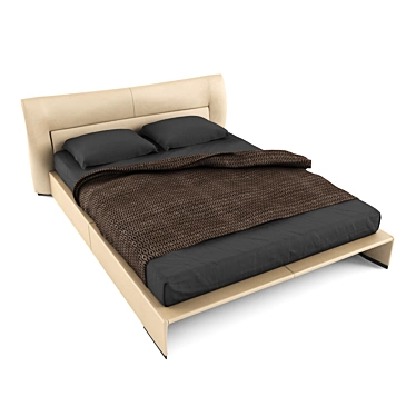 Luxury Bed: Molteni&C Glove 3D model image 1 