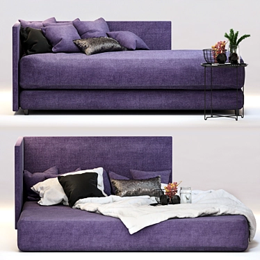 Sleek Tina Sofa Bed 3D model image 1 