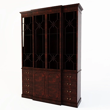 Russian-style Cupboard: L168 P52 H204 3D model image 1 