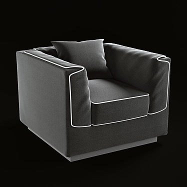 Modern Gentleman's Chair 3D model image 1 