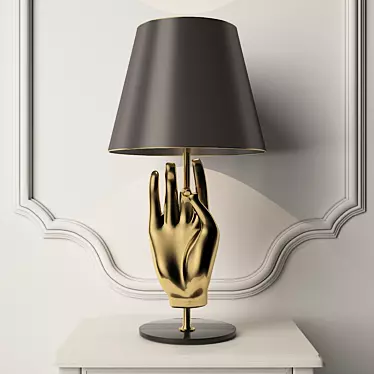 Buddha Hand Lamp: Polys 16,625, Verts 16,820 3D model image 1 