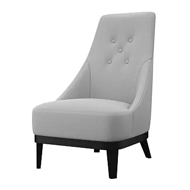 Elegant Donna Chair: 20k Polygons 3D model image 1 