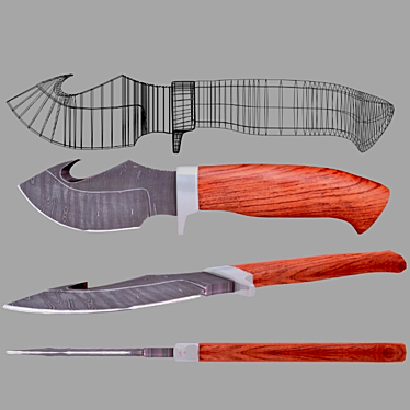 Sleek Carving Knife - 3D Model 3D model image 1 