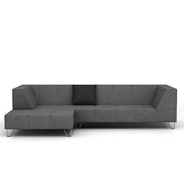 Sleek and Stylish BoConcept Milo Sofa 3D model image 1 