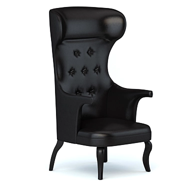 Cozy Velvet Armchair 3D model image 1 