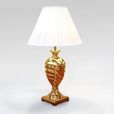 Elegant Regency Desk Lamp 3D model image 1 