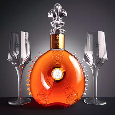  Louis XIII Grand Champagne & Crystal Glass 3D model image 1 