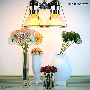 Eichholtz Porters Bay Lamp Set 3D model image 1 