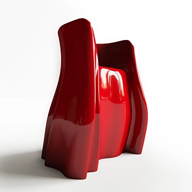 Fashion-inspired Bar Stool: The Skirt Stool 3D model image 1 