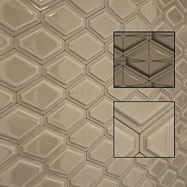 HexaWall: Modern Wall Tiles 3D model image 1 