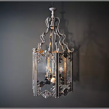 Elegant Dutch Pendant Lamp 3D model image 1 